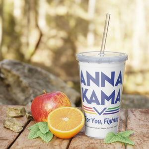 Anna For Florida | Pride Plastic Tumbler with Straw